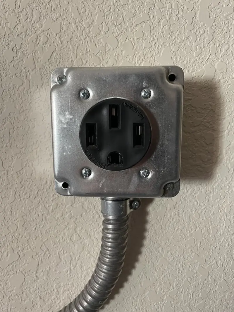 NEMA 14-50 outlet installed for Smart Home Electrical in Brooklyn Park