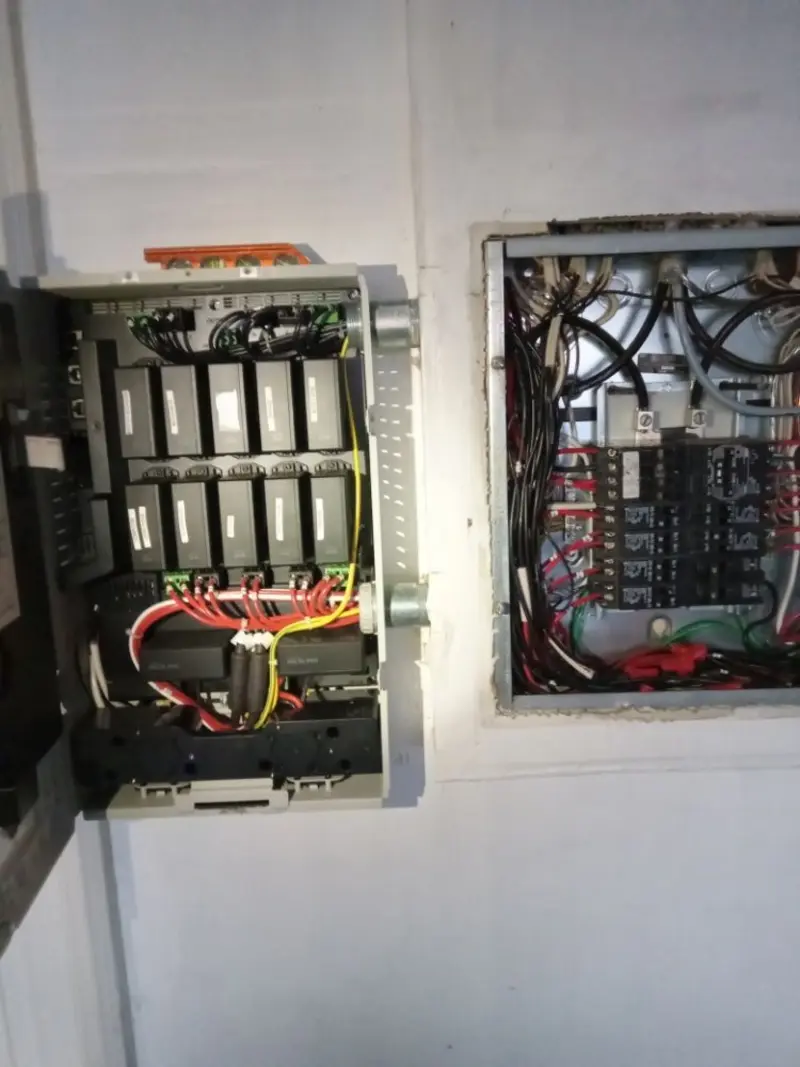 Electrical panel upgrade completed for Security Camera Wiring in Brooklyn Park